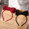Kopida 3 Pieces Headbands with Bow for Girls Women, Hair Bow Headband for Daily Work Wear Travel