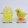 rosuncomeili 8 Pack Wind Up Chicks Easter Chicks Party Favors Birthday Gifts Easter Basket Stuffers for Kids,Toddlers Prefilled Easter Eggs Wind Up Toys