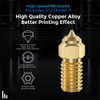 Official Creality Ender 3 V3 SE Nozzles 0.4mm 5PCS High-Speed Brass Nozzles 3D Printer Accessories M6 Hotend Extruder Nozzle for Ender 5 S1/Ender 7 3D Printer