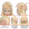 Alimubi hair 613 Lace Front Wig Human Hair Blonde Wig Human Hair 13x4 Body Wave Lace Front Wigs 180 Density 613 Body HD Lace Frontal Wig Glueless Wigs Human Hair Pre Plucked 30 inch
