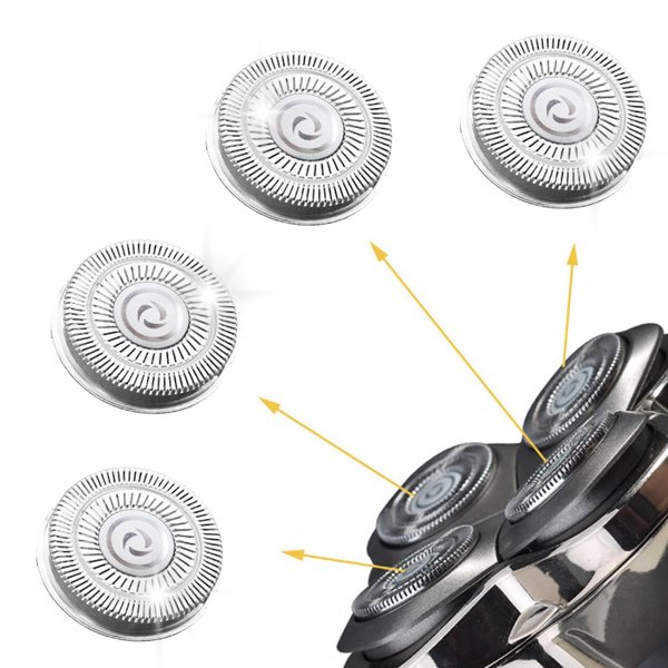 Shaver Head Replacement Blades,Electric Razor Replacement head for Skul* Shaver Pitbull Gold PRO Shaver Replacement Blade 4 Head
