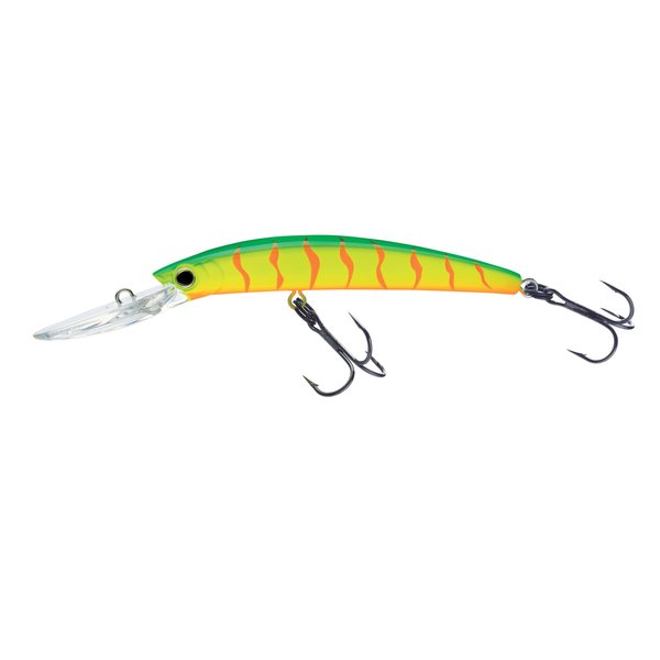 Yo-Zuri Crystal Minnow Deep Diver Walleye, Floating, 5-1/4 Inch, 130mm, Hot Tiger