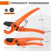 ValueMax PEX Cutter with Sharp Blade, Hose Cutter with 1/8"-1" Cutting Capacity, Tubing Cutter for PEX, PPR, PE, PP and Rubber Hoses, Suitable for Home and Plumbing Repairs