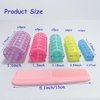 MOODKEY 30PCS Plastic Hair Rollers Set Heatless Roller Hair Curlers Snap on Rollers Self Grip Rollers Hairdressing Curlers Tools for DIY Hairdressing Hair Salon (5 Size)