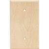 Franklin Brass Wood Square (1-Pack) Blank Wall Plate Covers Unfinished Wood 1-Gang Single Wall Plate Blank Electrical Outlet Covers W10402-UN-C