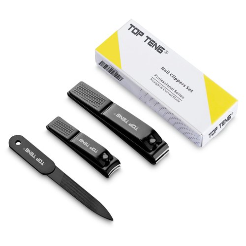 Nail Clippers Set - TOP TENG Sharpest Fingernail & Toenail Clippers with Nail File, Perfect Nail Cutter and Cuticle Trimmer for Men & Women