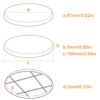 Evemodel 15pcs 100mm Round Bases for Wargames Table Top Military Simulation Scene ABS Plastic