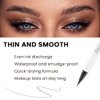 evpct Eyebrow Stamp Pencil Kit for Eyebrows, Makeup Brow Stamp Trio Kit with Waterproof Eyebrow Pencil, Eyeliner, Eyebrow Pomade, 10 Eyebrow Stencils and Dual-ended Eyebrow Brush, Kit-04# DARK BROWN