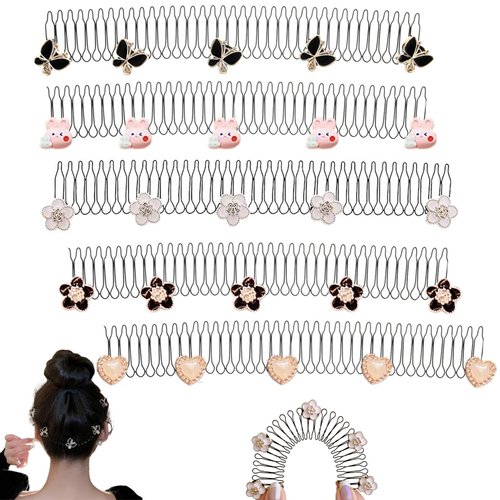 SAMIQU Hair Clip Headband, Stretch Hair Fixer Comb for Thin Hair&Thick Hair, Hair Pin Gift for Women Girls