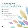 Home Health Almond Glow Body Lotion, Jasmine - 8 fl oz - Moisturizes & Revitalizes the Skin - Includes Vitamin E + Peanut, Olive & Lanolin Oils - Non-GMO, Vegetarian Friendly