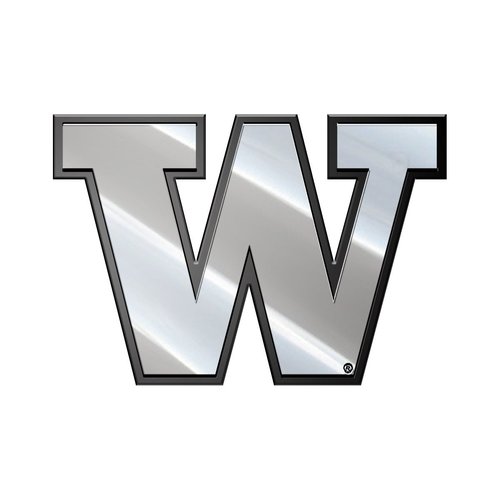 FANMATS ProMark University of Washington Metal Emblem, Chrome, One Size (62932)