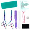 LIGICKY Hair Cutting Scissors Kit Professional Barber Stainless Steel Hairdressing Scissors Set Hair thinning Shears Bang Hair Scissor for Kids/Women/Men/Salon/Home