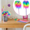 32 Pieces Rainbow Fluffy Monster Pens Cute Fun Pen for Monster Party Favors School Office Birthday Carnival Party Favor Supply