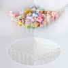 Stuffed Animals Hammock Net Corner Toy Storage Organizer, Stuffed Animals Storage Toy Holder Boho Wall Hanging for Nursery Kids Girls Bedroom Room Decor,White