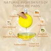 80 Pads Turmeric Cleansing Pads for Face, Turmeric Exfoliating Face Scrub Pads, Turmeric Face Exfoliating Pads with Vitamin C, Turmeric Face Scrub Pads, Infused with Glycerin, B5