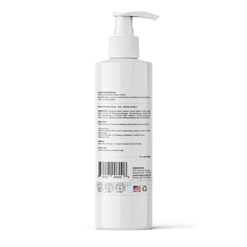 NEXDERMA Defense Ag Hand Soap with Goodness of Silver, Oat Extracts, Vitamin E, Coconut Oil & Herbal Essential Oil | Paraben free Moisturizing Everyday Hand Soap - 16 Ounce (473ml)