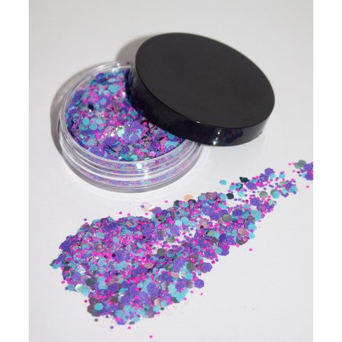Unicorn Strobe Biodegradable Chunky Glitter // Karizma Beauty Silver Bio Glitter Eco Glitter Face Glitter Festival Chunky 10g