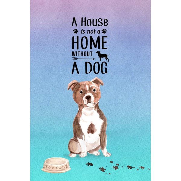 A House is Not a Home Without a Dog: Password Logbook in Disguise with Gorgeous Staffordshire Bull Terrier Cover (Discreet Password Keeper/Organizer)