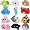 HJPLPXH Small Toy Gift,Party Favors for Kids,12 Boxes Mini Marine Animals Micro Building Blocks Set, Birthday Gift for Kids Ages 8-16+