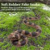 Hsxfl Realistic Fake Snakes Toy Soft Rubber Snake Realistic Keep Birds and Squirrels Away, Rattlesnake Toys for Garden Gift April Fools' Day Party Favors or Halloween Decoration Props (2 Pieces)