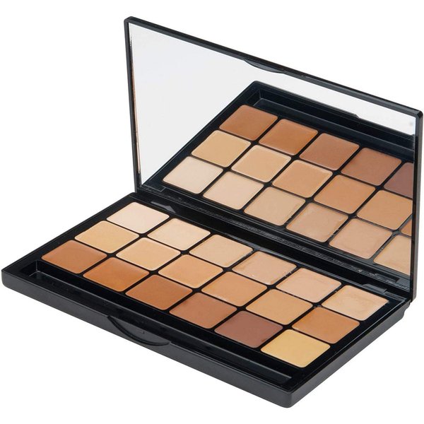 Graftobian Glamour Crème Ultra HD Foundation Super Palettes - Foundation Palette, Contour Makeup, Foundation for Professional Makeup Kit, Face Makeup for Full Coverage - Warm Color