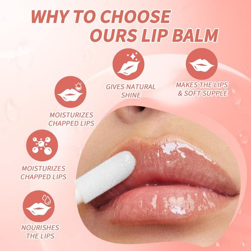 Tiejdhr Korean Lip Oil - Fruity Flavor Lip Glow Oil, Moisturizing Hydrating & Nourishing Non-stick Cup Transparent Plumping Lip Gloss for Dry Lips & Lip Care (01#Raspberry)