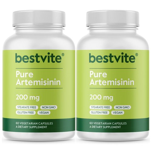 BESTVITE Artemisinin 200mg (120 Vegetarian Capsules) (2-Pack) - No Stearates - No Flow Agents - Vegan - Gluten Free - Non GMO