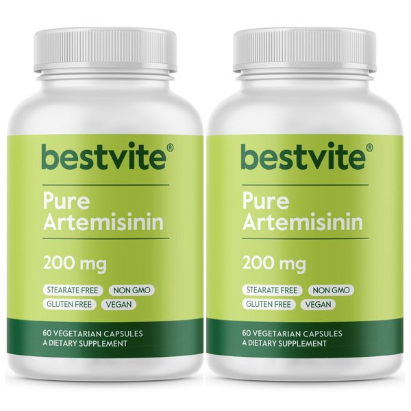 BESTVITE Artemisinin 200mg (120 Vegetarian Capsules) (2-Pack) - No Stearates - No Flow Agents - Vegan - Gluten Free - Non GMO