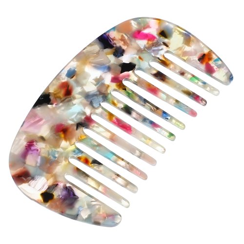 VOCOSTE Hair Comb Wide Tooth, Anti-Static Pocket Size Comb for Thick, Curly Hair, Hair Care, Detangling Comb, for Wet and Dry, Multicolor