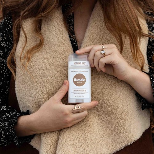HUMBLE BRANDS Aluminum-Free Deodorant, Vegan and Cruelty- free, Formulated for Sensitive Skin, Sensitive Simply Unscented Deodorant Full & Travel Pack