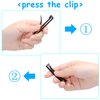 48 Pieces No Slip Metal Hair Clips Hairpin Open Center Metal Barrettes 2.36 x 0.39 Inch Snap Button Hairpin for Women Girls, Gold Silver Black and Coffee