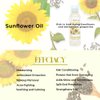 Well's Oil SUNFLOWER OIL | 4oz(118ml) | All-Natural | For Hair + Skin | Refined, Cold Pressed | Lightweight | absorbs easily