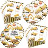 40Pcs Construction Party Supplies 20 Plates + 20 Napkin Construction Birthday Party Decorations Plates