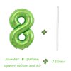 Tellpet Big Number 8 Balloon, Green Number Balloons for 8th Borthday Party Decorations Boy Girl Kids, 40 Inch