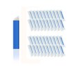 Pinkiou 50 Pcs Microblading Blade Micropigmentation Brow Lamination Makeup Manual Eyebrow Henna Disposable Sloped Needle Pin Bevel Shading (12Pin)