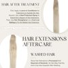 Full Shine 22 Inch Human Hair Weft Hand Tied Hair Extensions For Fashion Women Genius Weft Hair Extensions Human Hair Sew In Hair Extensions Real Human Hair Medium Brown Hair Weft 60G 22 Inch