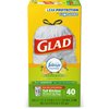 Glad OdorShield Tall Kitchen Drawstring Trash Bags - Febreze Lemon Scent - 13 Gallon - Pack of 40 (Packaging May Vary)