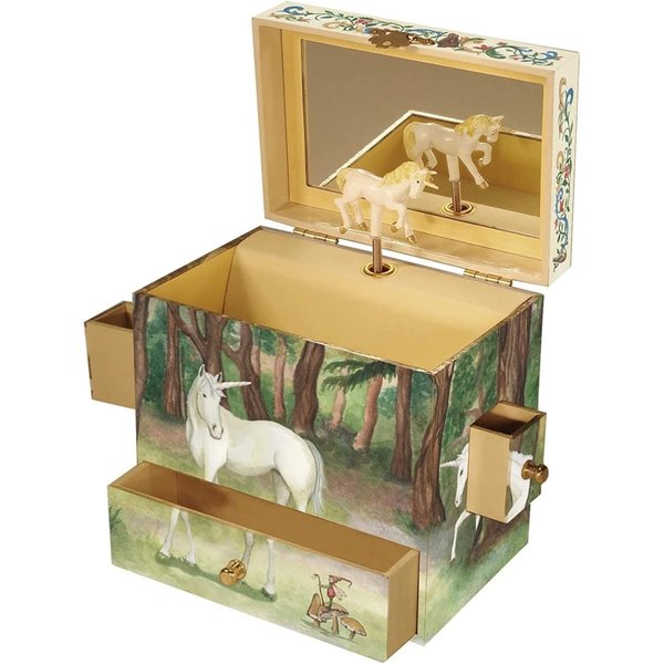 Enchantmints Unicorn Horse Musical Jewelry Box Spins to "The Unicorn" Treasure Storage