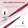 Kaely 2Pcs Eyebrow Pencil Set,Dual Ends Eye Brow Pencils for Women,Waterproof Eyebrows Makeup Pen with Eyebrow Brush,lápiz de cejas maquillaje,Vegan Cosmetics,04 Grey