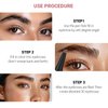 Eyebrow Pencil,3D Microblading Eyebrow Tattoo Pencil 4 Fork Tip,Eye Makeup Long-Lasting Waterproof & Smudge-proof Natural Eyebrow Hair Eyebrow Pencil (3#grey)