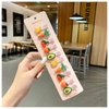 Generic 10 pcs Cartoon&Fruits Hair Clips Set Cute Barrettes Snap Hair Clips Headband Hairpins Hair Accessories Gift For Women Teens Girls #6, Yellow