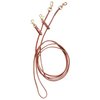 Tough 1 Royal King Leather Pulley Draw Reins 5/8" x 8 1/2', Brown