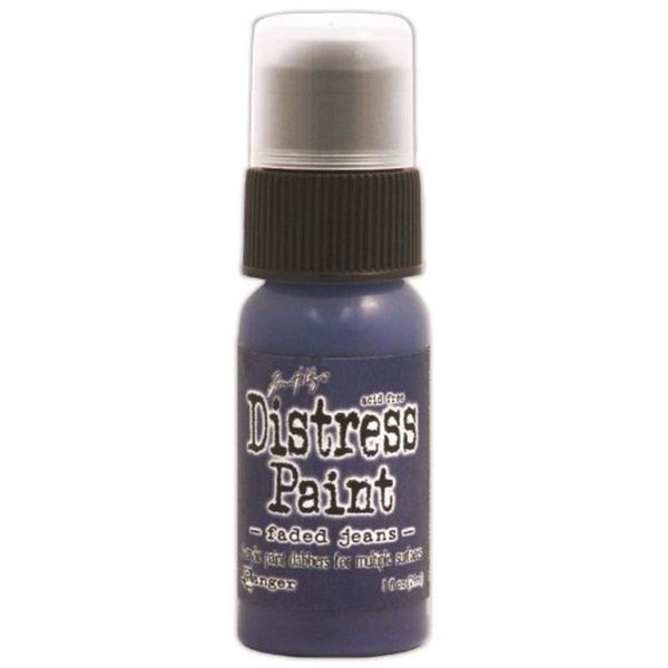 Ranger Tim Holtz Distress Paint, 1-Ounce Bottle, Faded Jeans