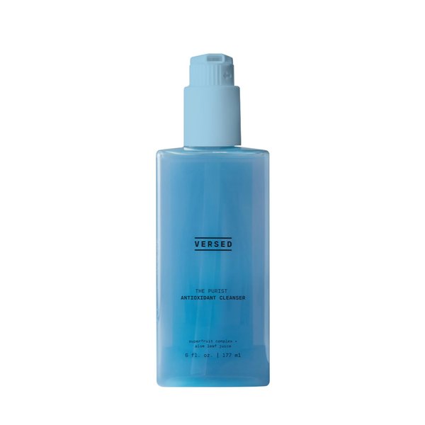 Versed The Purist Antioxidant Gentle Face Cleanser - Daily Gel Cleanser + Moisturizing Face Wash for Sensitive Skin - Superfruit Complex, Aloe Leaf + Vitamin B5 - Vegan (6 fl oz)