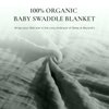 Sleep & Beyond 100% Organic Baby Swaddle Blanket Eco-Friendly and Comfortable Baby Swaddle Blanket for Peaceful Sleep - 47x47 Inch - Green Tea