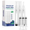 Fillable Touch Up Paint Pen Brush, 3 Pcs Paint Pen for Wall Touch Up, Refillable Paint Pens for Walls, Wood Floors, Cabinets, Windows, Doors (6 Pcs(Pack of 1))