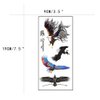 TAFLY Temporary Tattoo Color Eagle Animal Tattoos Stickers Big Men Waterproof Body Arm Tattoos 5 Sheets
