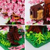 OundarM Mini Cherry Blossom Treehouse Bonsai Tree Building Blocks Set, Botanical Collection Building Set for Adults, 14+ Teens, Home Decor Accessories (2028 Pcs)