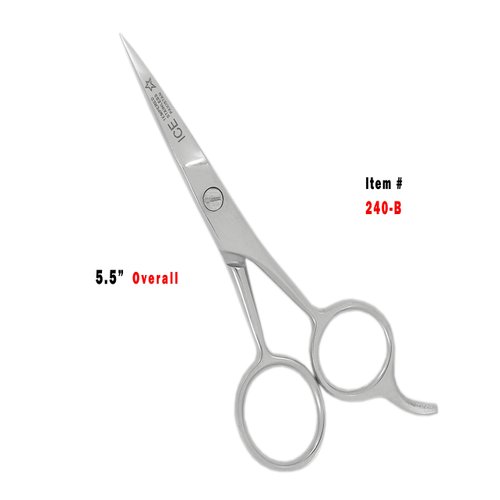 5.5" Hair Cutting Scissors Barber Shears - ICE Tempered - Stainless Steel