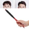 Small Round Hair Brush,Mini Ultra Thin Aluminum Tube Nylon Bristles Round Styling Hair Brush Roll Hairbrush for Thin Hair, Short Hair, Bangs, Beard, Lifting, Curling(number 3)